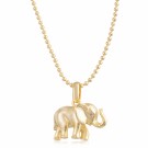 Elefant smykke - forgylt thumbnail