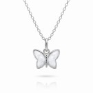 Hvit emalje sommerfugl  thumbnail