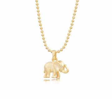 Elefant smykke - forgylt (liten)