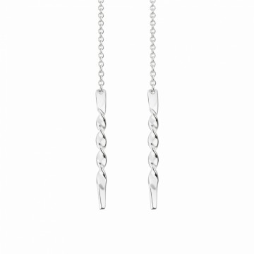 Trekkekjede - 110cm, hvit