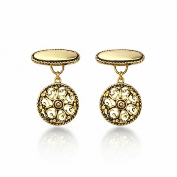 Mansjettknapper, gammelforgylt