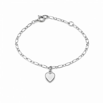Bella armbånd - hvitt hjerte