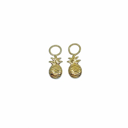 Golden pinapple charms