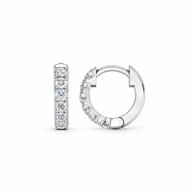 Éternelle diamantøreringer, hvitt gull