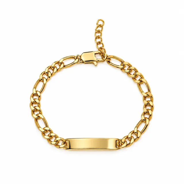 Figaro ID-armbånd, gull